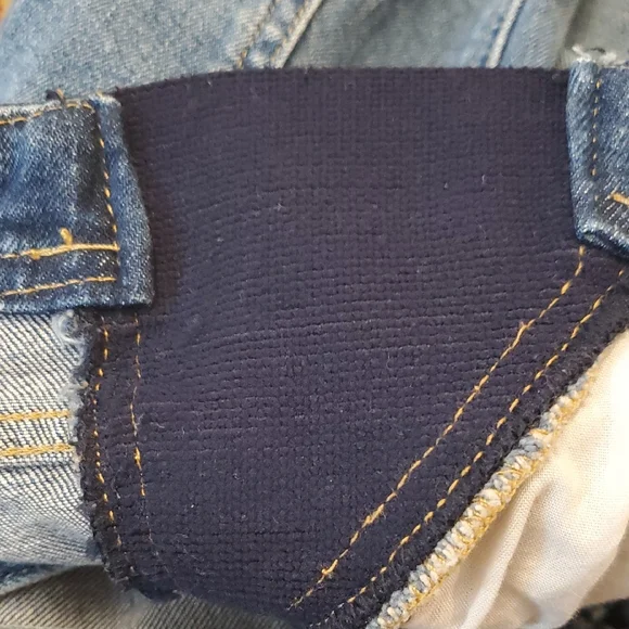 Maternity Old Navy Distressed Overalls Size 14 - Picture 11 of 15